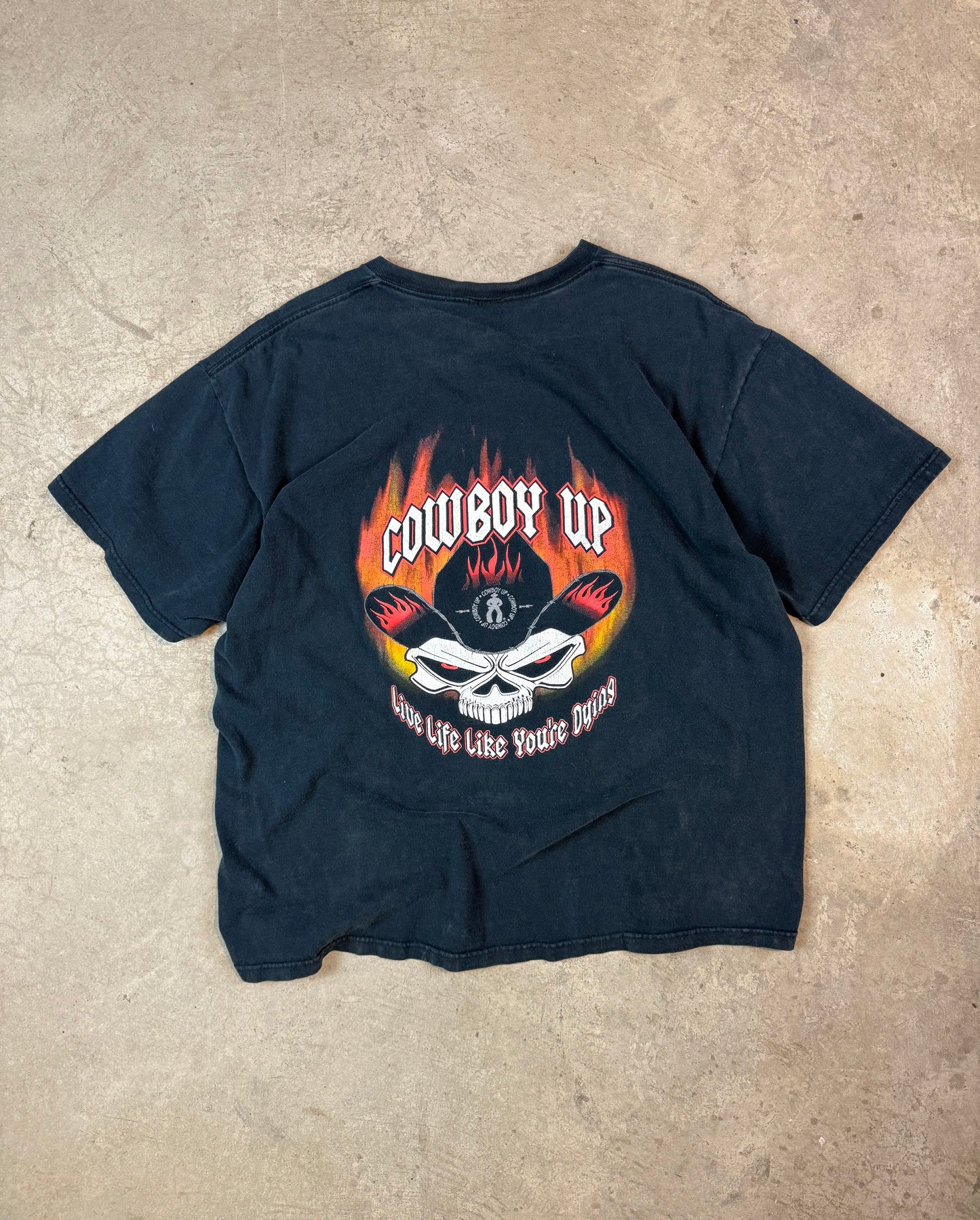 Cowboy Up Faded tee
