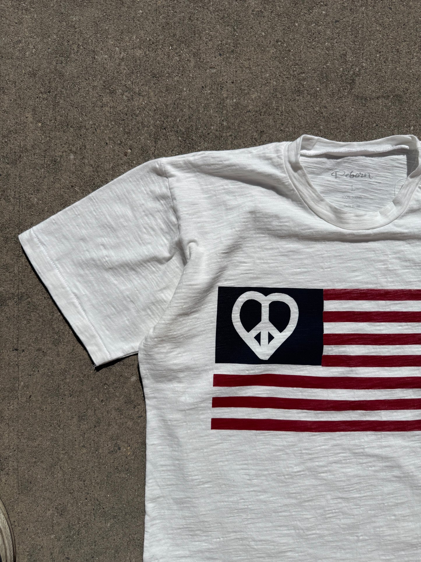 “Made in Peace” Slub style Tee