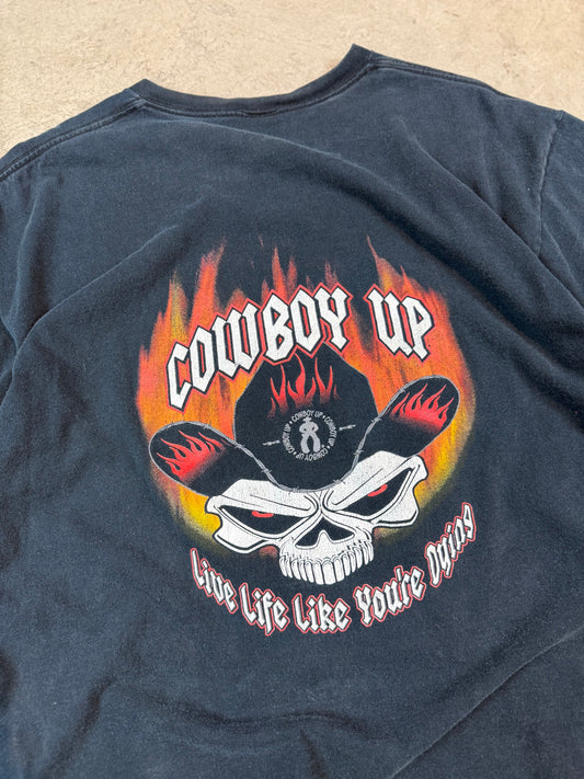 Cowboy Up Faded tee