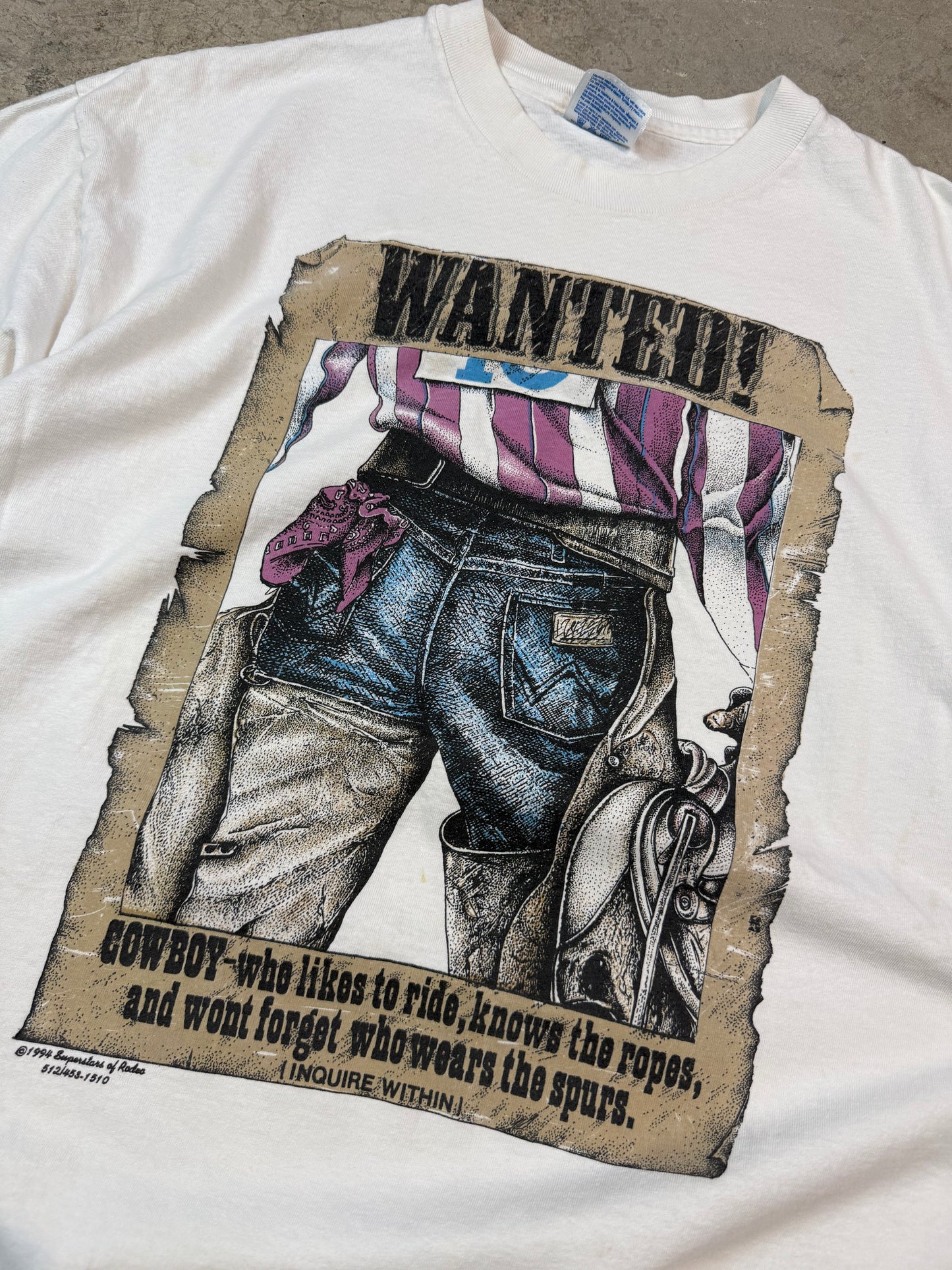 Wanted Cowboy tee