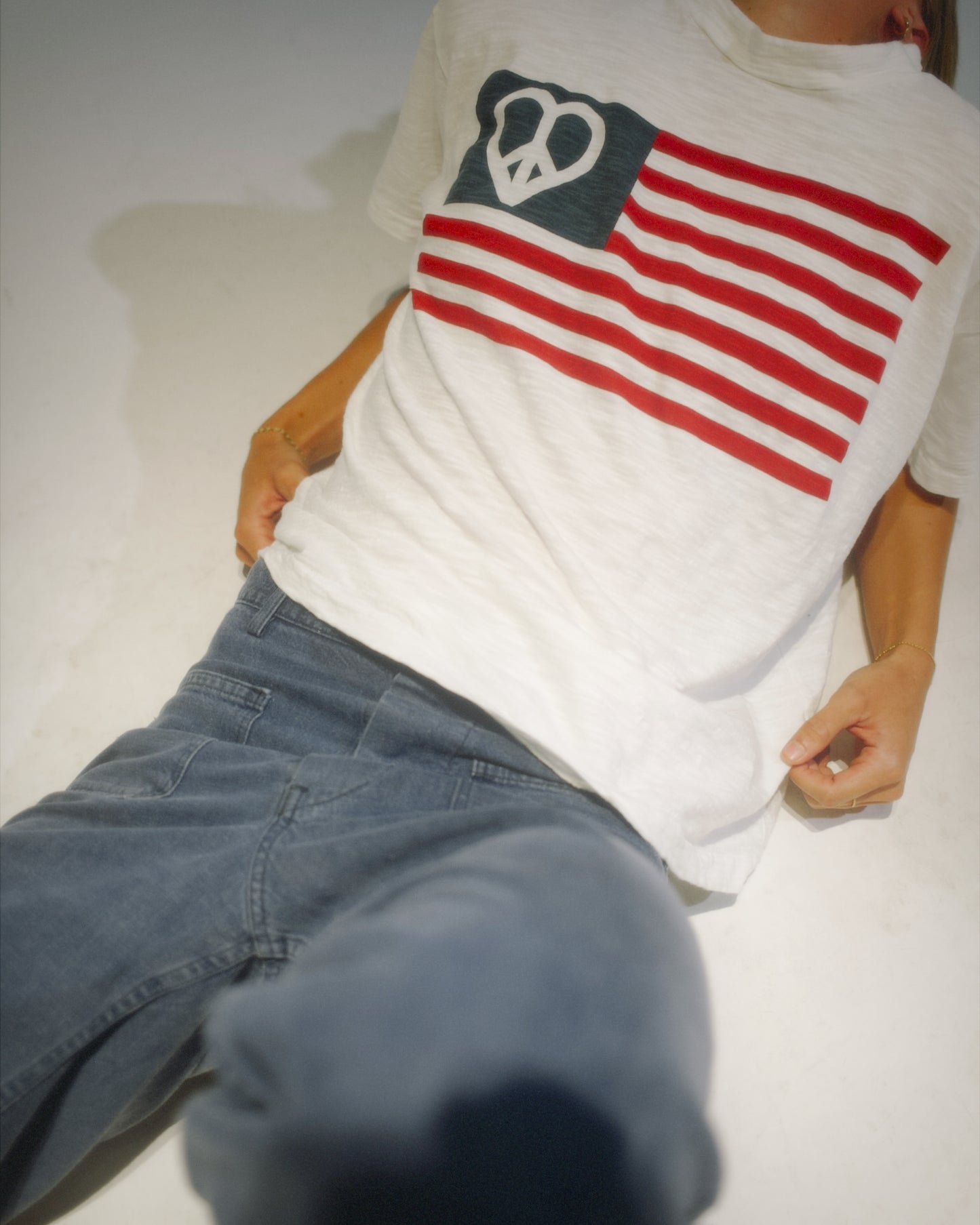 “Made in Peace” Slub style Tee
