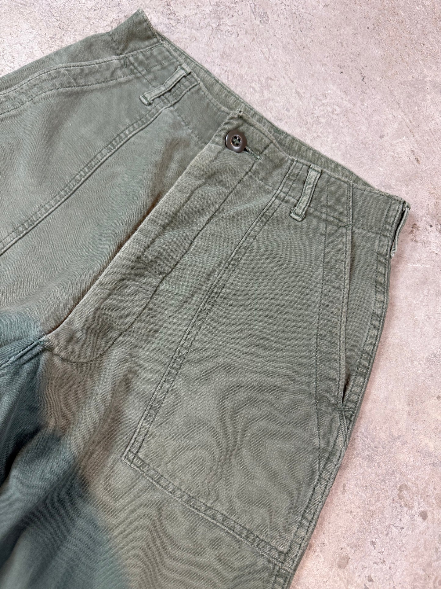 Green Military Shorts