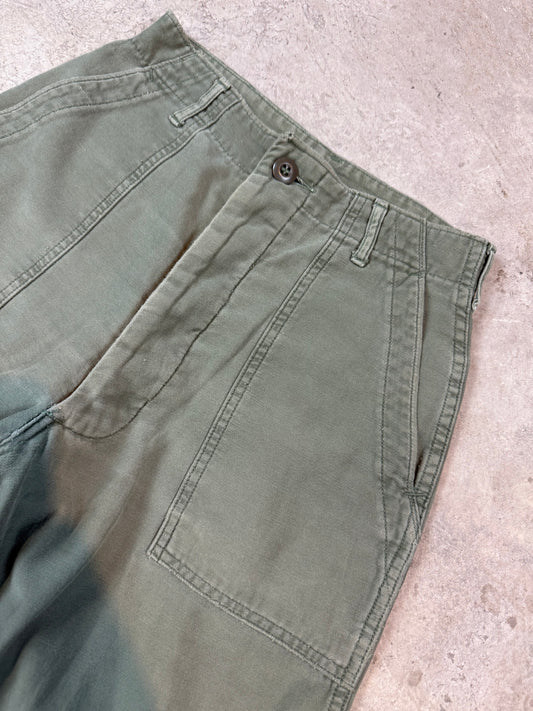 Green Military Shorts