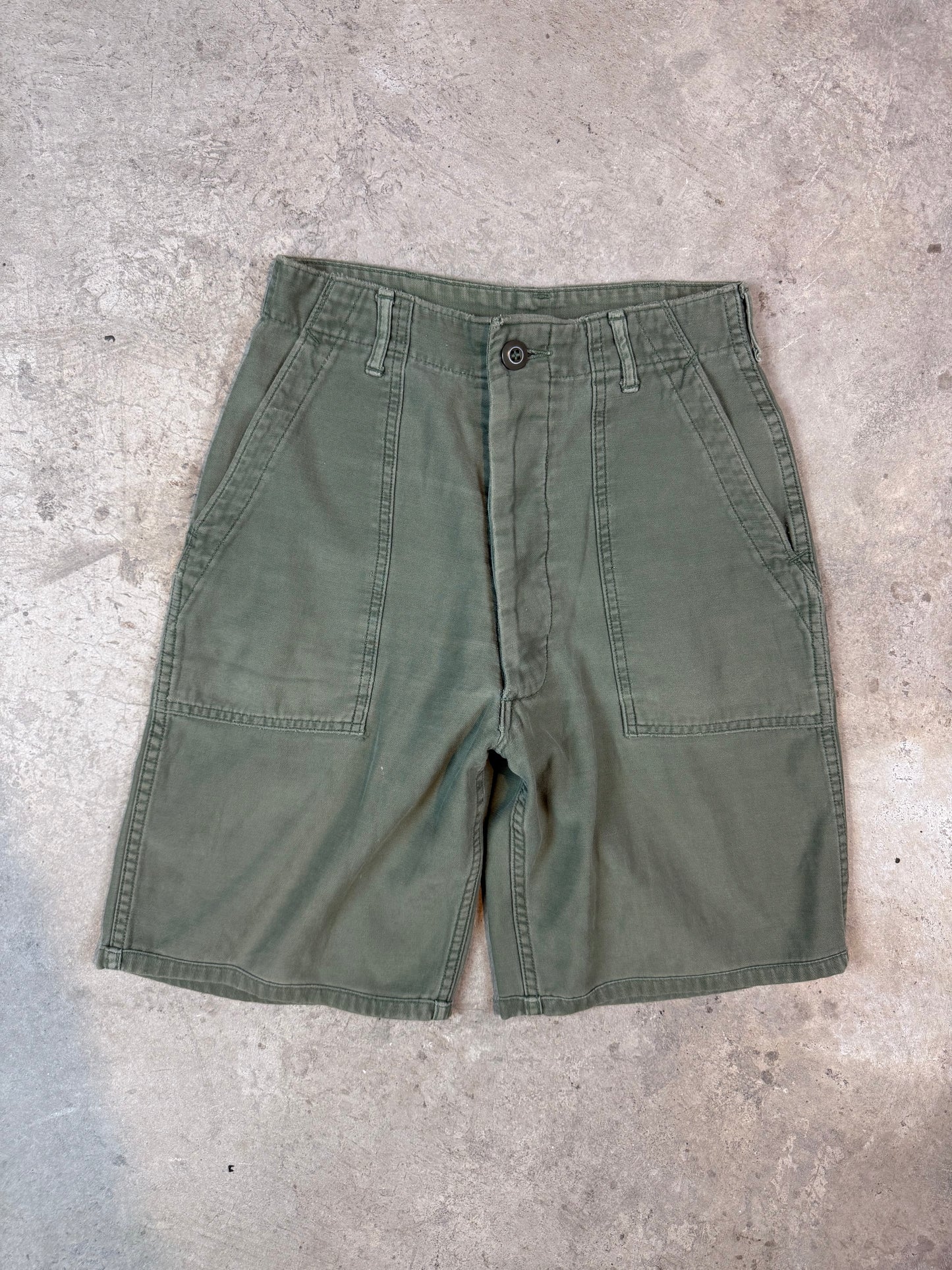 Green Military Shorts