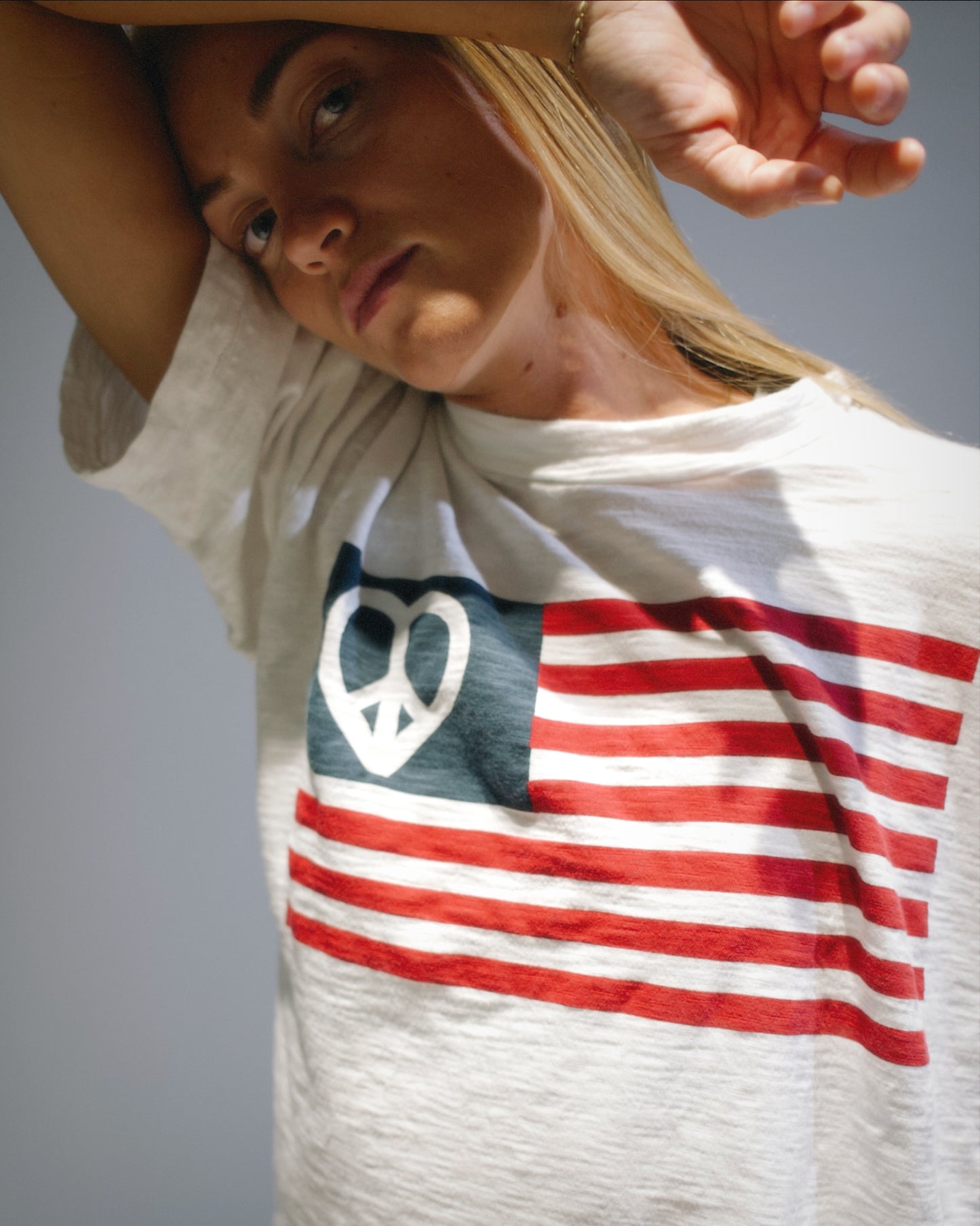 “Made in Peace” Slub style Tee