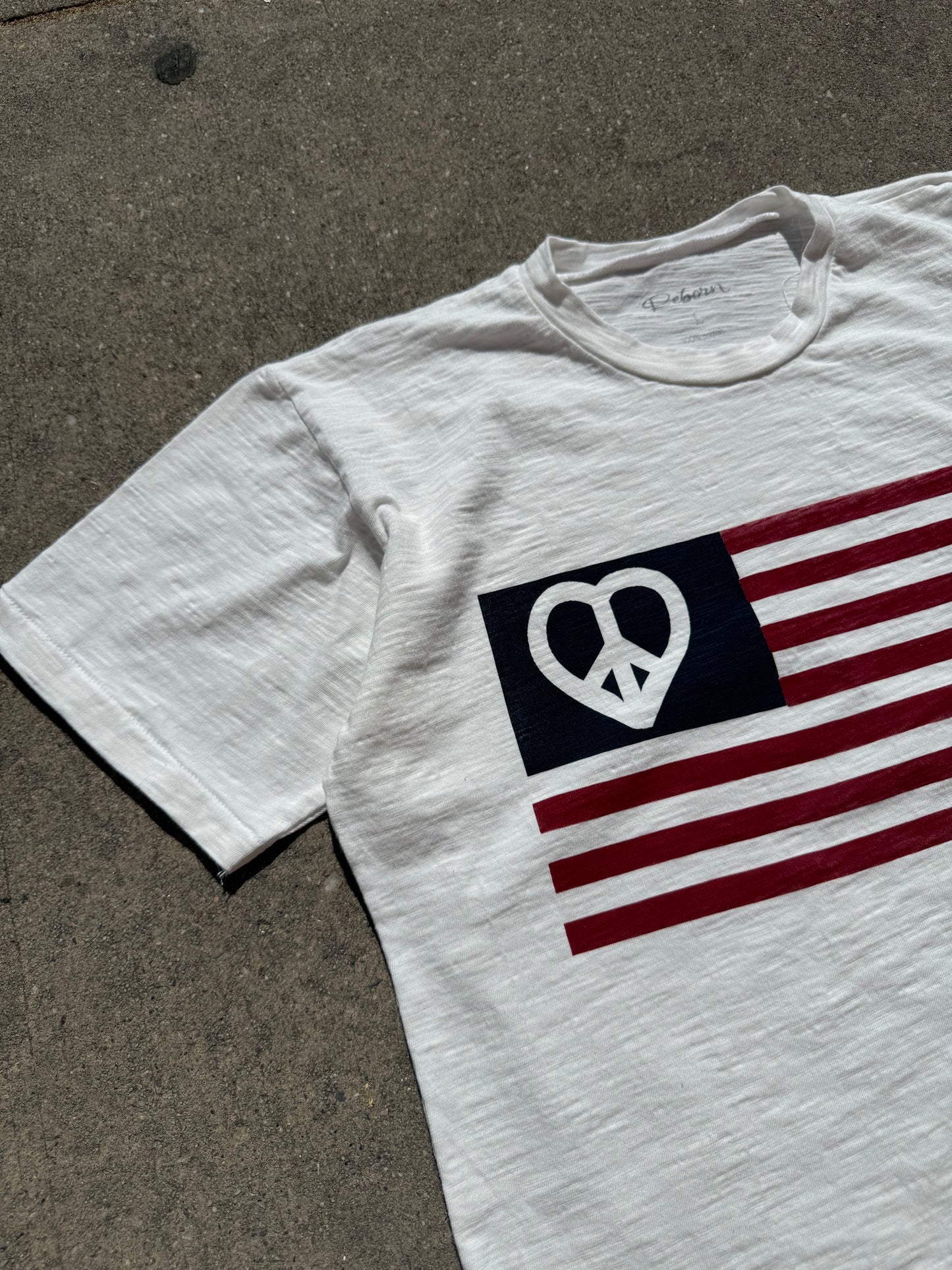 “Made in Peace” Slub style Tee